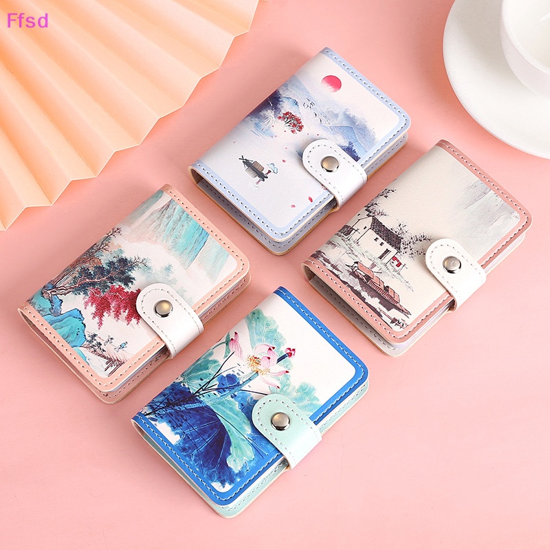 {Ffsd} Ví Đựng Thẻ ID Tiền Xu Thẻ Xe Buýt Phong Cách Retro Chống Trộm Phong Cách Doanh Nhân Bán Chạy