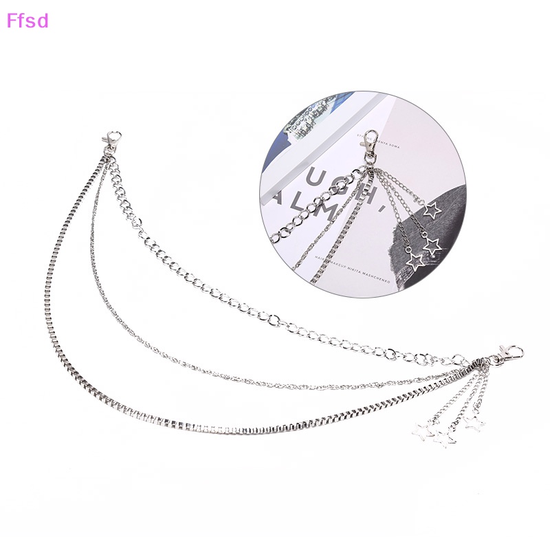 {Ffsd} Dây Xích Kim Loại 3 Lớp Dạng Móc Khóa Quần Jean Phong Cách Gothic Punk Hiphop Dành Cho Nữ * Hàng Bán Chạy