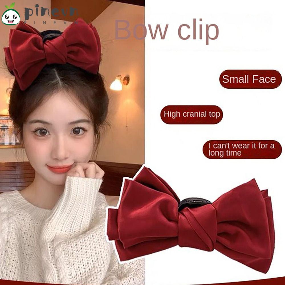 PINEVN Kẹp Tóc Hình Cá Mập Bằng Vải Hai Mặt Chống Trượt Thời Trang Dành Cho Nữ