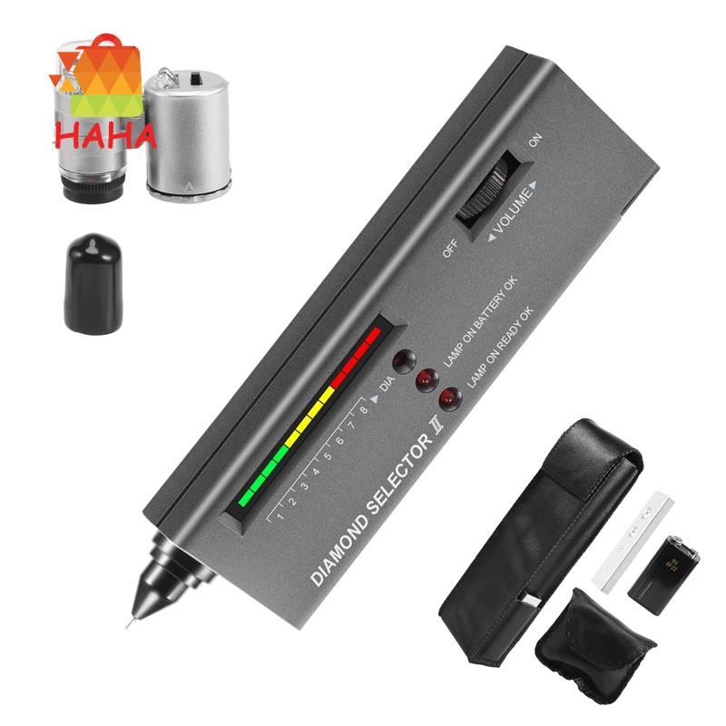 Bút Kiểm Tra Kim Cương Độ Chính Xác Cao + Kính Lúp Phóng Đại 60X Mini Có Đèn LED Chuyên Nghiệp