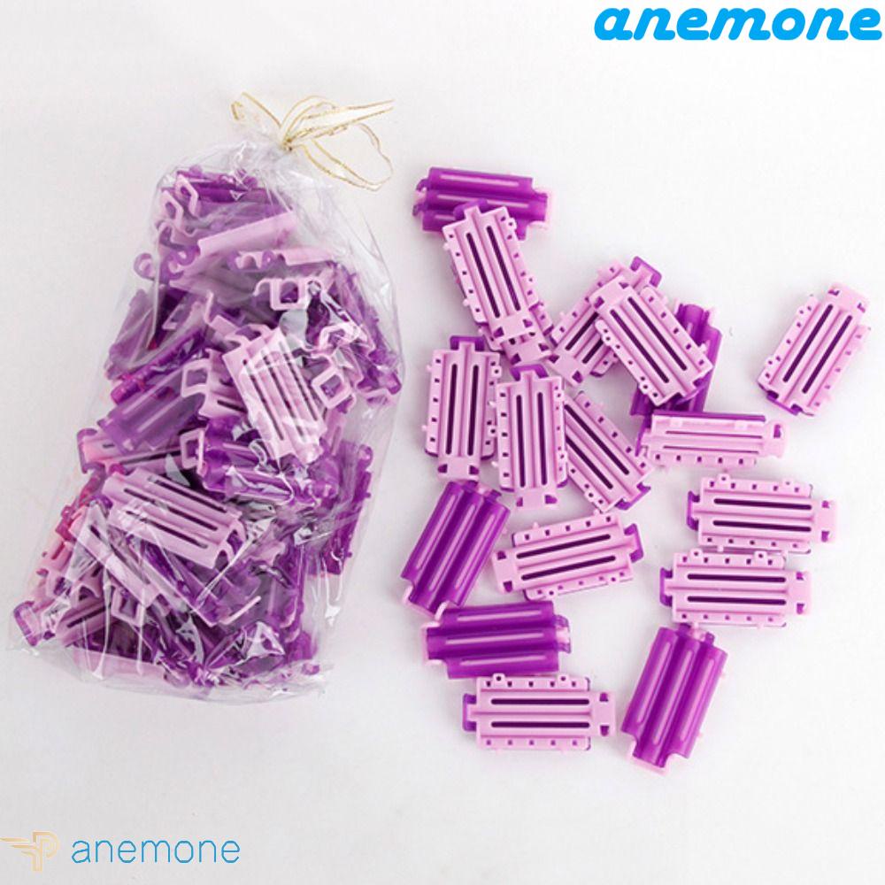 ANEMONE Set 50 Kẹp Tóc Gợn Sóng Bằng Nhựa Màu Hồng Tím Dành Cho Nữ