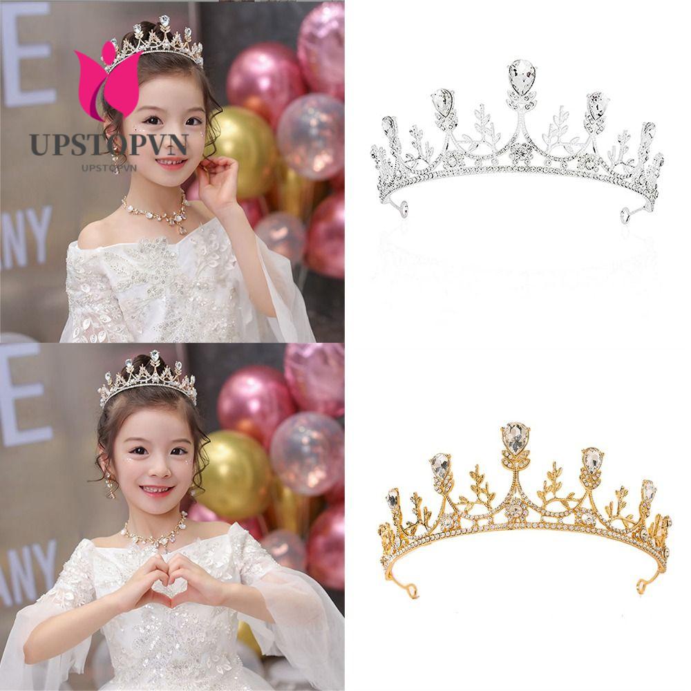UPSTOPVN Vương Miện Nữ Hoàng Baroque Đính Đá Pha Lê Thời Trang Dành Cho Cô Dâu