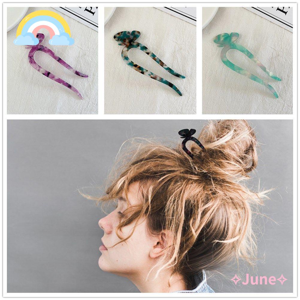 JUNE Trâm Cài Tóc Hình Bướm Phong Cách Pháp Cổ Điển Cho Nữ