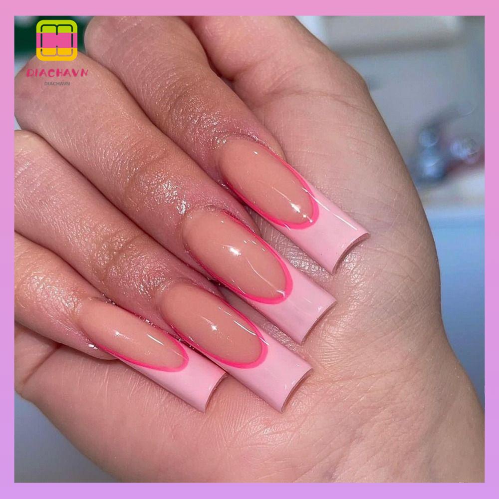 DIACHAVN Bộ Móng Tay Giả Đầu Vuông