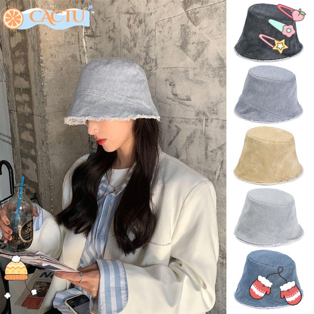 CACTU Mũ Tai Bèo Chống Tia UV Phong Cách Cao Bồi Thời Trang Xuân Hè Cá