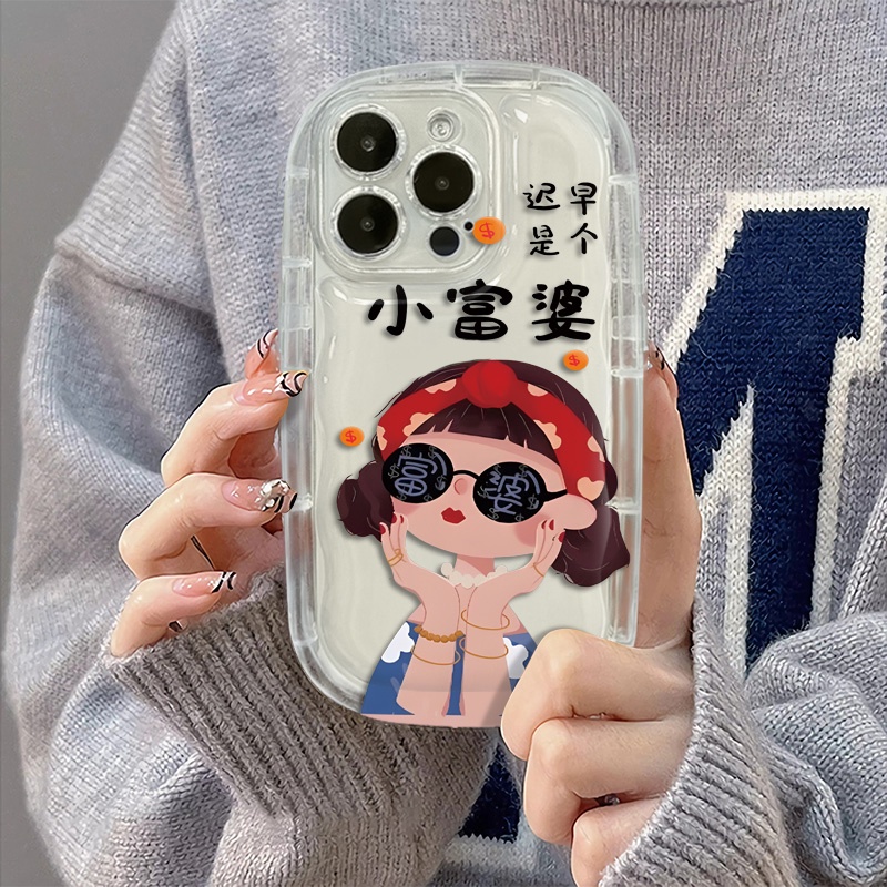 Ốp Điện Thoại Silicon Mềm Trong Suốt Chống Sốc Họa Tiết Dễ Thương Cho IPhone 14 13 12 11 Pro Max XS X XR 8 + 7 Plus