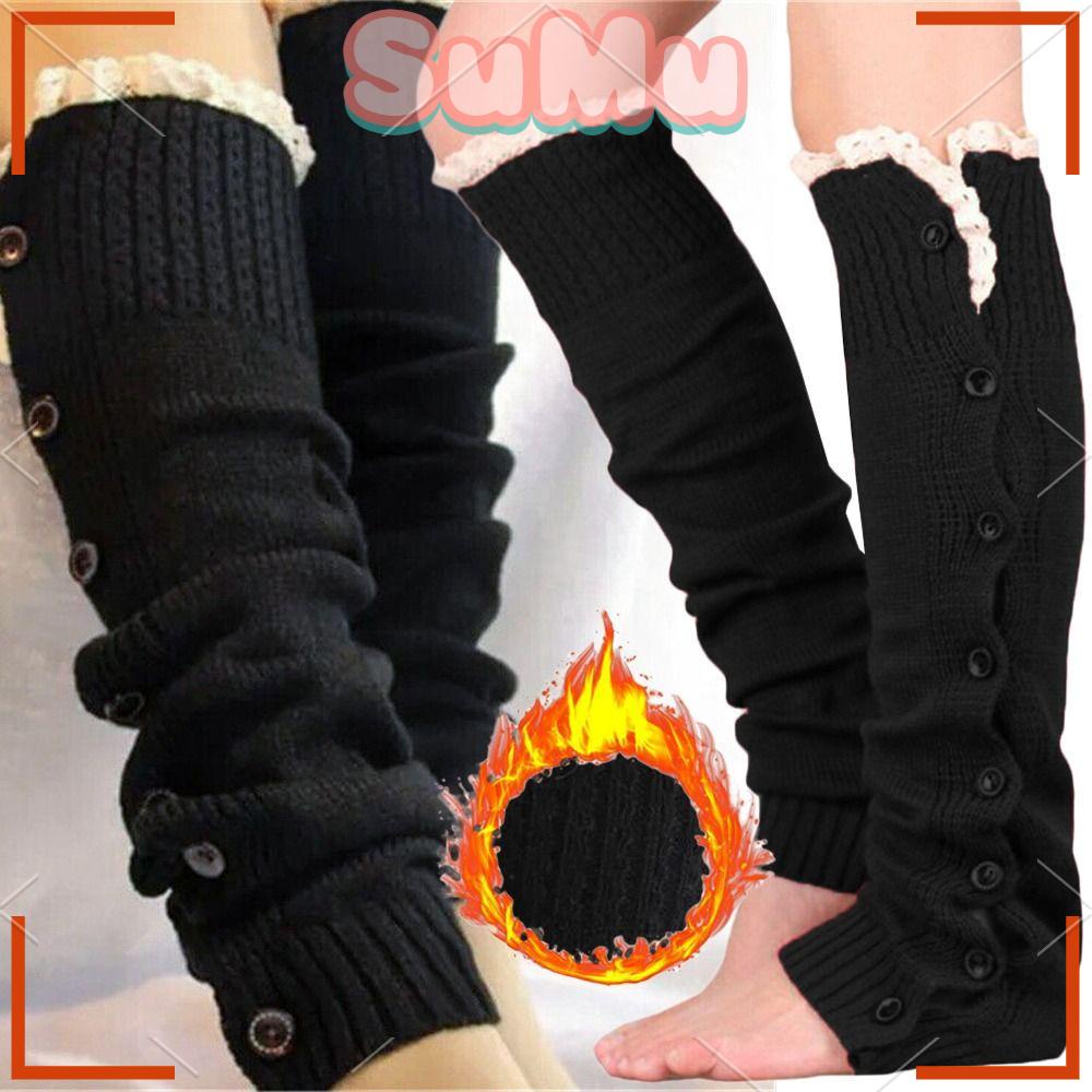 SUMU Vớ Ren Giữ Ấm Chân Mềm Mại