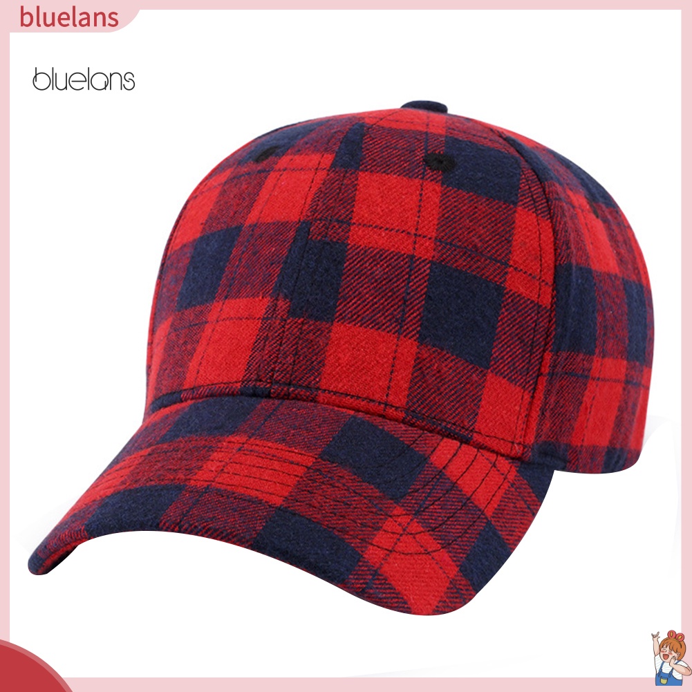 Mũ Lưỡi Trai Thể Thao Họa Tiết Sọc Caro Thời Trang Cho Nam Và Nữ