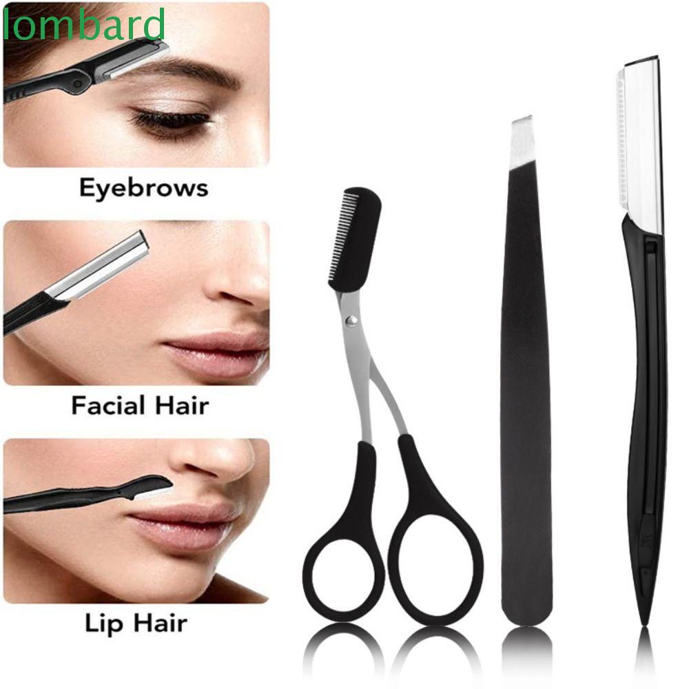 LOMBARD Kéo Lược Tỉa Lông Mày / Lông Mi Giả Làm Đẹp Chuyên Nghiệp Cho Nữ