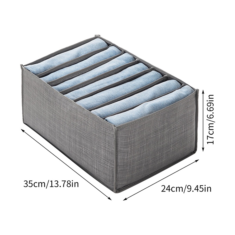 Hộp Vải Không Dệt 7 Ngăn Đựng Quần Áo