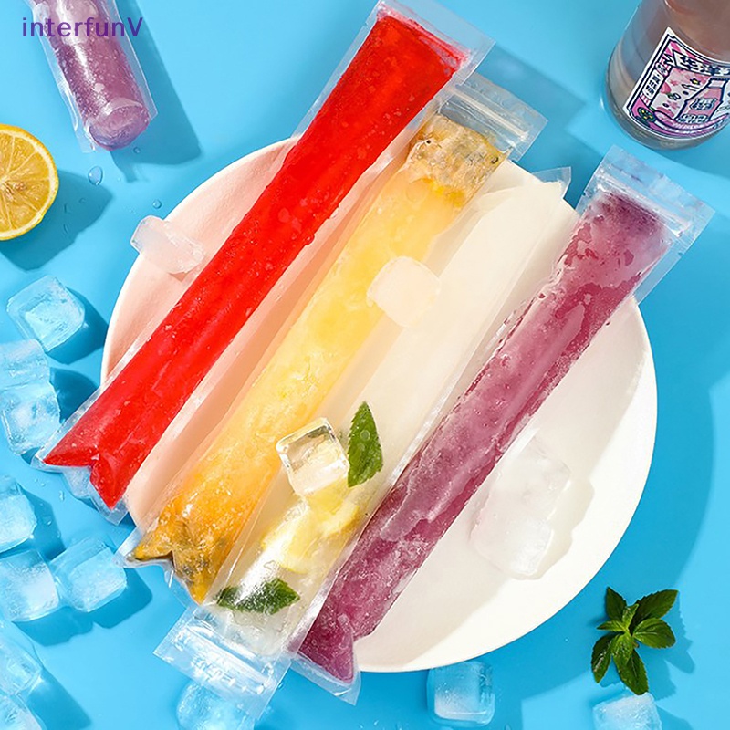 [InterfunV] Túi Làm Kem Que Không Bpa Có Dây Kéo Dùng Một Lần [Mới]