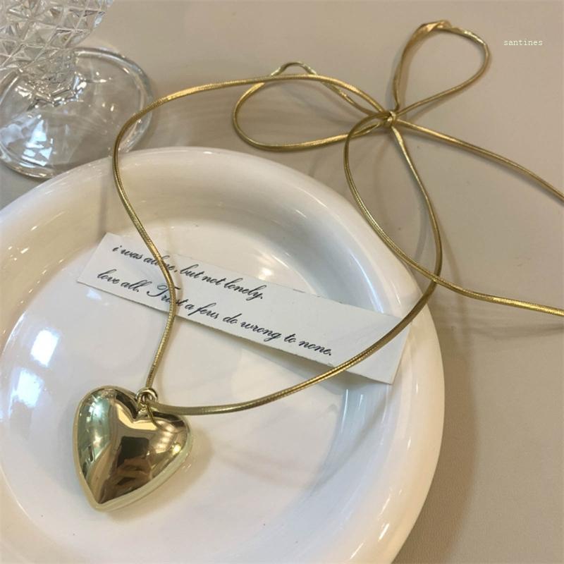 Vòng Cổ Choker Mặt Trái Tim Thời Trang Thanh Lịch