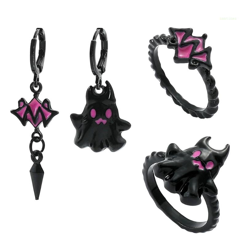 San * Khuyên Tai Thả Lủng Lẳng Hình Ma Phong Cách Cá Tính Phù Hợp Với Mọi Occa