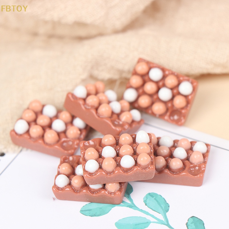 Set 6 Trứng Phục Sinh Mini Tỉ Lệ 1: 12 Dùng Để Trang Trí Nhà Búp Bê