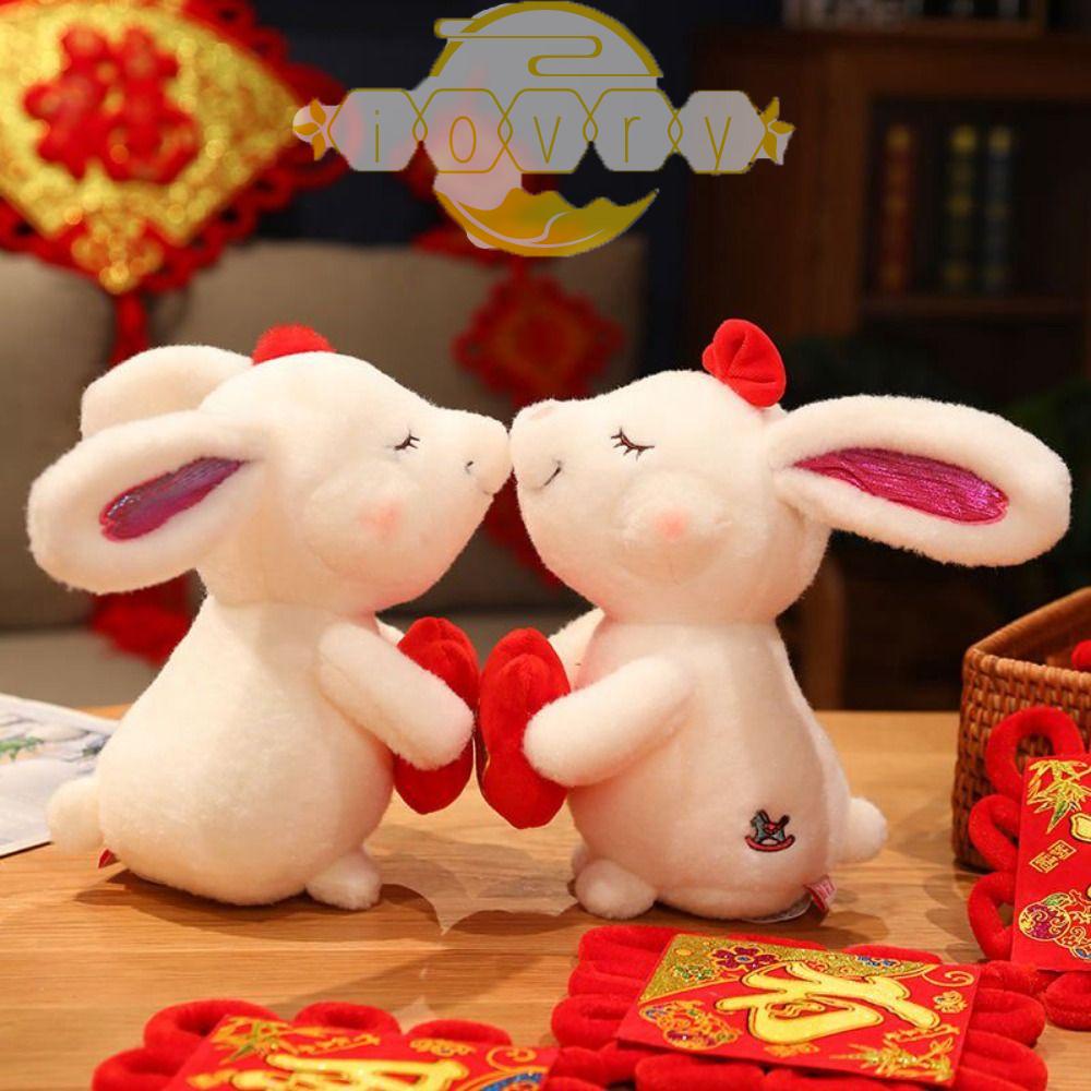 IVORY Thú Nhồi Bông Hình Thỏ Dễ Thương Trang Trí Nhà Cửa