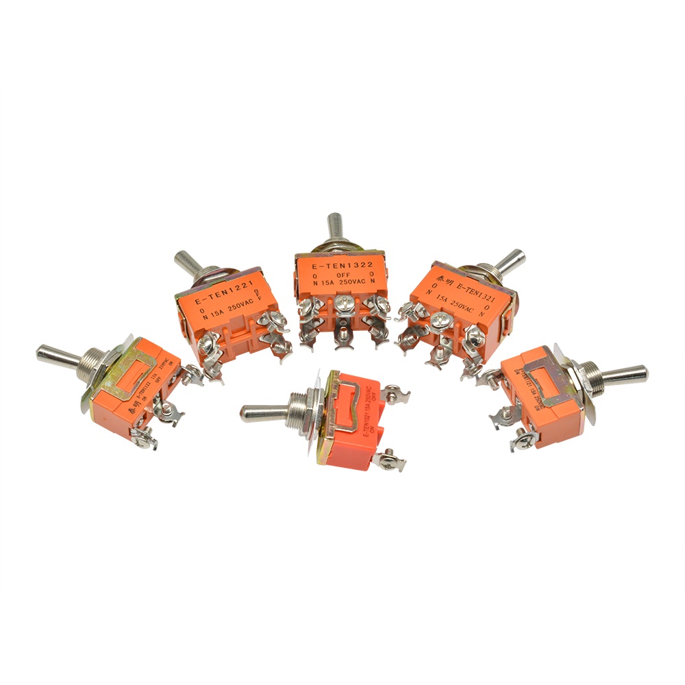 RIRIHI Công Tắc Nút Đồng 250V / 15A E-TEN1021 29 * 14.5MM 2-pin 2nd