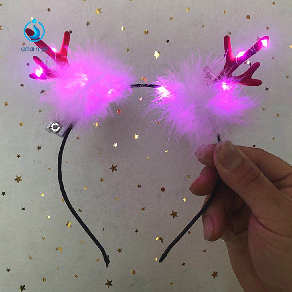 Băng Đô Cài Tóc 5 Kiểu Hình Tuần Lộc Giáng Sinh Dễ Thương Thoải Mái