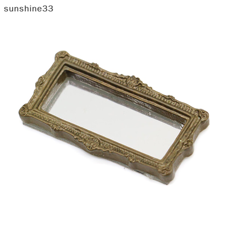 Gương Vuông Nhỏ Xinh Trang Trí Nhà Búp Bê Tỉ Lệ 1: 12