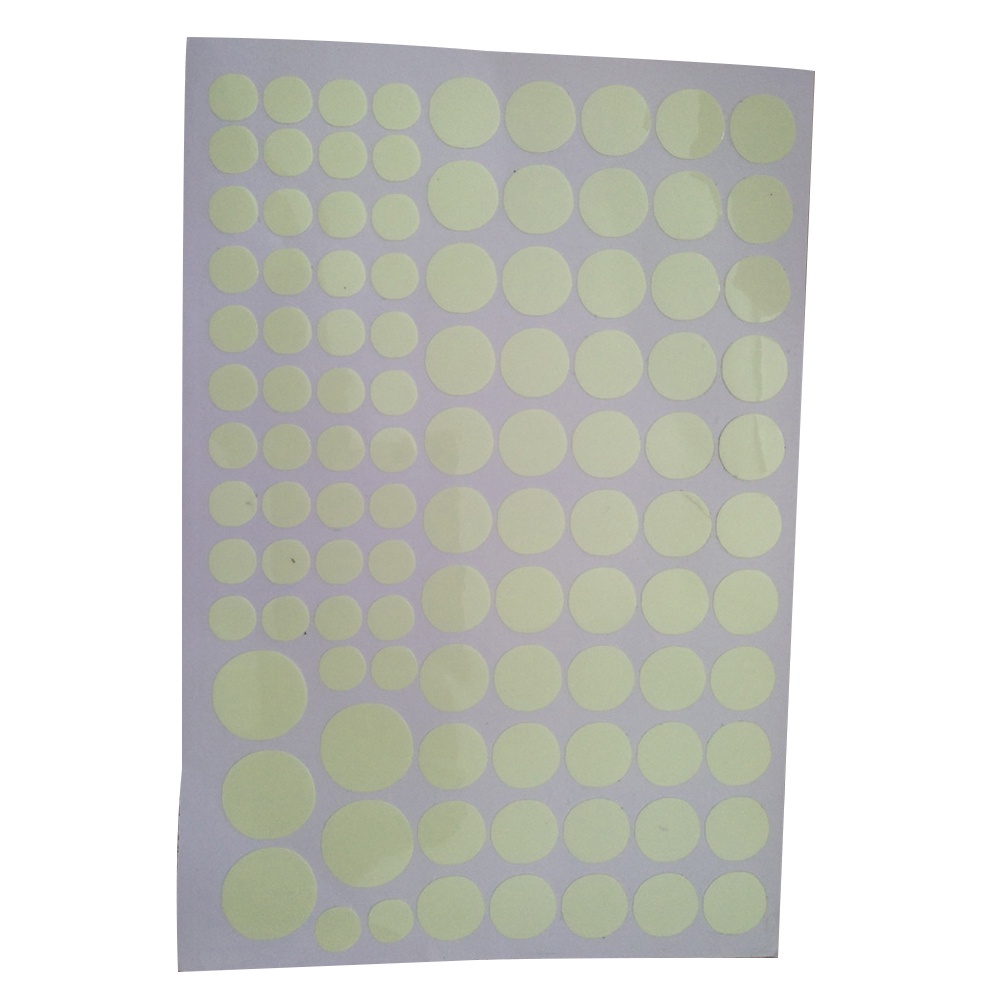 Cuộn 104 Miếng Dán Trang Trí Tường Dạ Quang Họa Tiết Chấm Bi