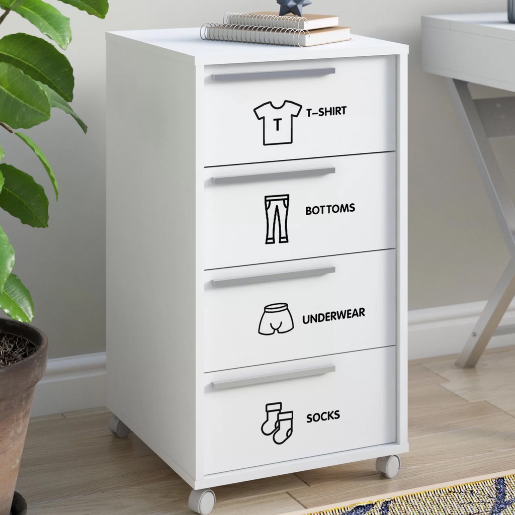 Set 7 Miếng Dán Logo Bằng Giấy Gọn Nhẹ Có Thể Tháo Rời Trang Trí Nhà Cửa