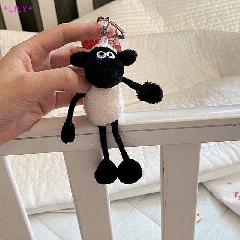 Lily 2022 mới Shaun cừu phim hoạt hình Cashmere Móc chìa khóa hoạt hình xung quanh Búp bê Ba lô mặt dây chuyền quà tặng cho bé trai và bé gái uuu