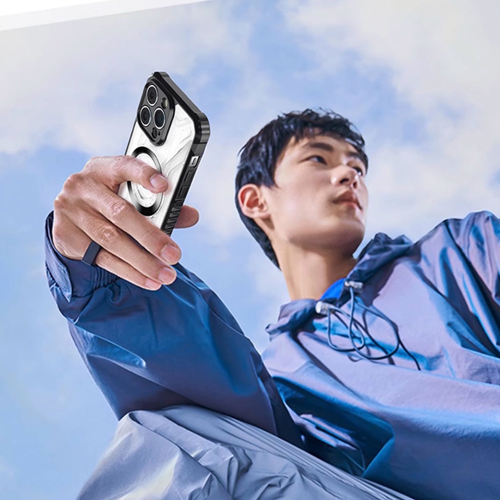 Ốp Điện Thoại TPU Mềm Trong Suốt Từ Tính Chống Sốc Thời Trang Cho IPhone 11 12 13 14 Pro Max