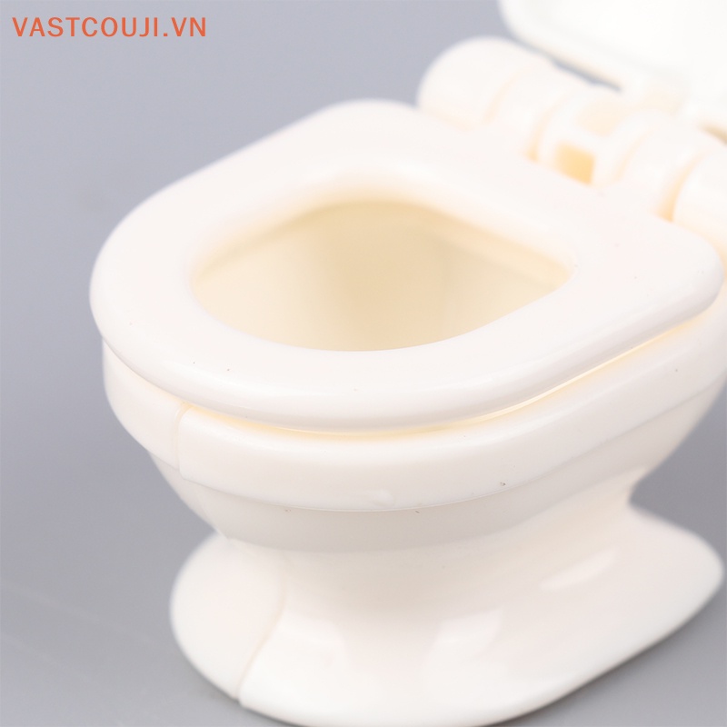 Mô Hình Bồn Cầu Trắng Trang Trí Nhà Búp Bê Tỉ Lệ 1: 12