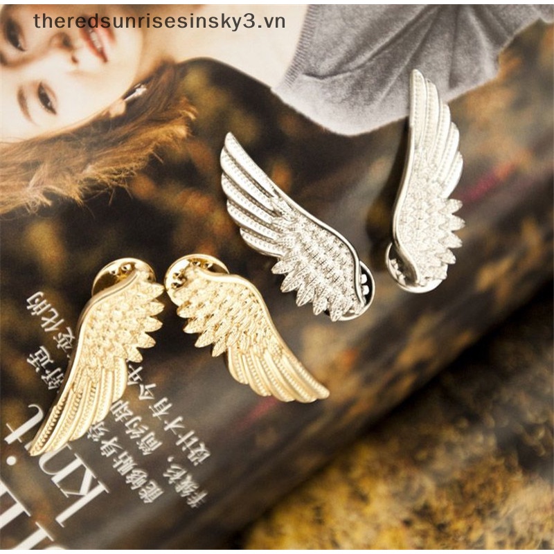 Set 2 Ghim Cài Áo Hình Đôi Cánh Thời Trang Cho Nữ