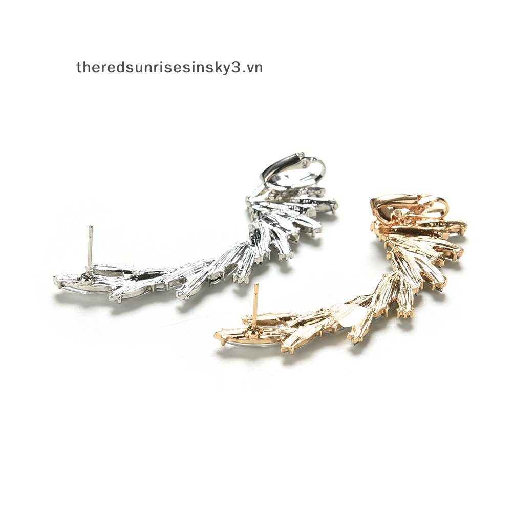 1x Khuyên Kẹp Vành Tai Đính Đá Thời Trang Cho Nữ