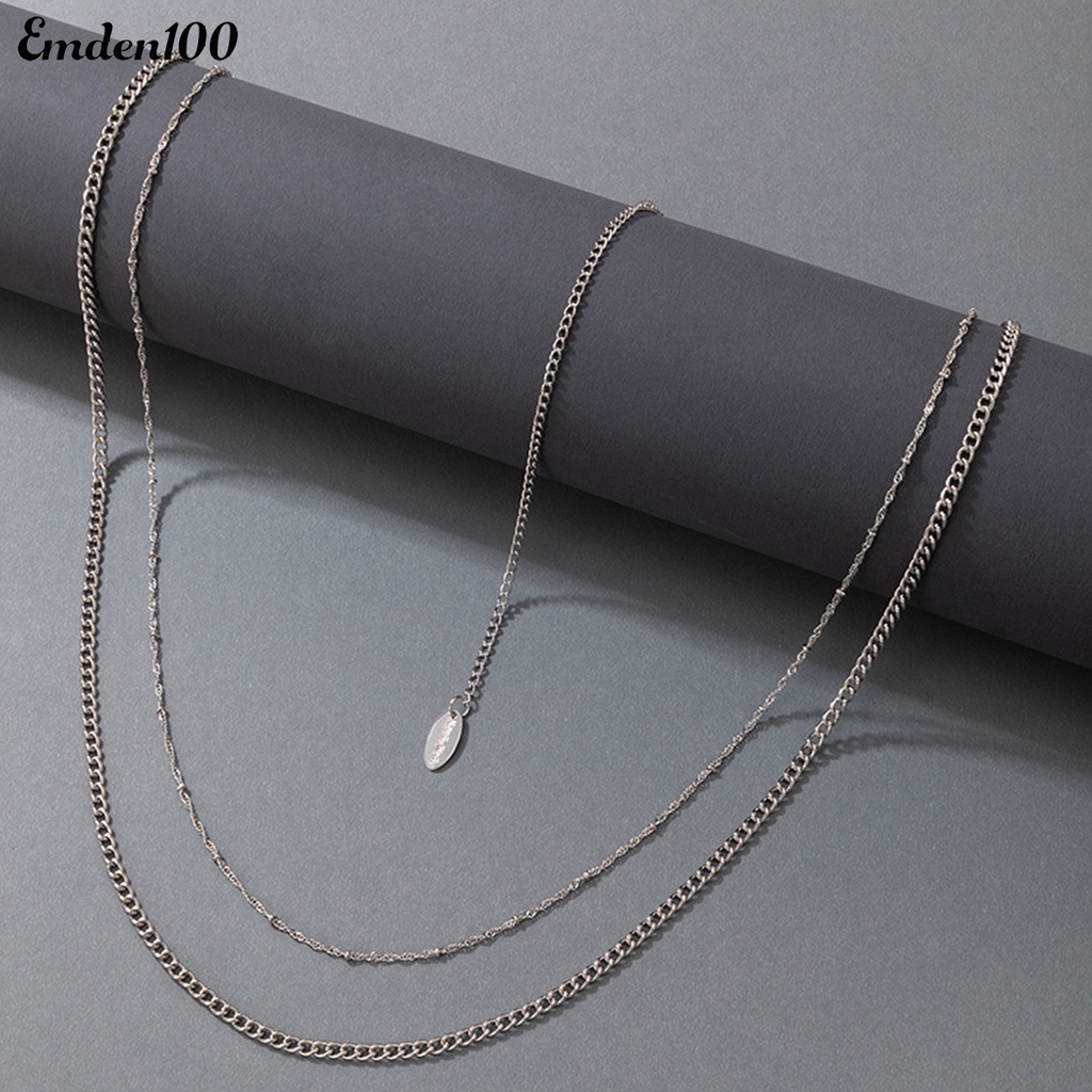 [EMDEN] Chuỗi Dây Xích Thắt Lưng Hai Lớp Mỏng Đa Năng Có Thể Điều Chỉnh Trang Sức Cho Nữ