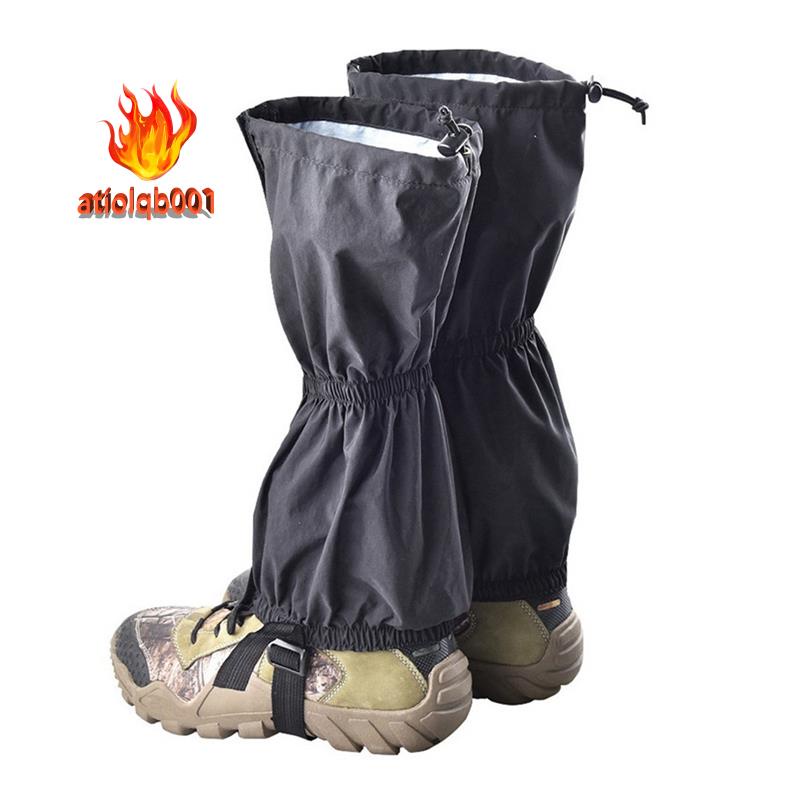 Bộ 2 Bọc Chân Leo Núi / Trượt Tuyết Màu Đen Chống Thấm Nước