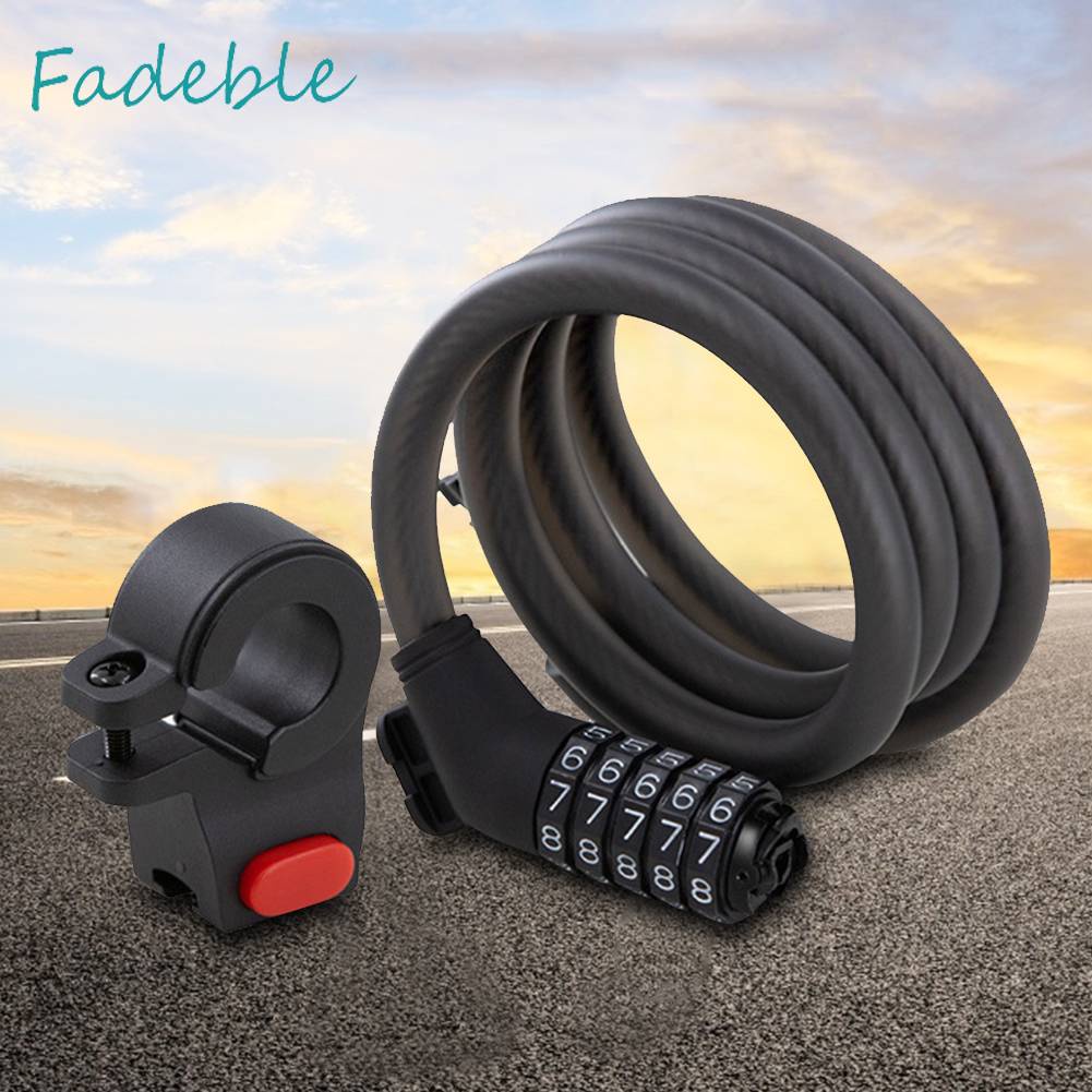 Bộ Ổ Khóa Và Dây Thép Cho Xe Scooter M365 / Pro2 / Ninebot ES2 / F30