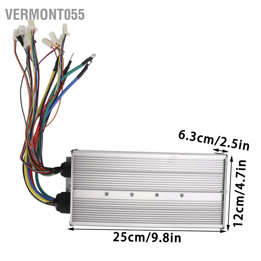 Vermont055 Bộ Động Cơ DC Không Chổi Than Điện 72V 3000W Có Điều Khiển Cho Xe Tay Ga Đạp Máy DIY Một Phần