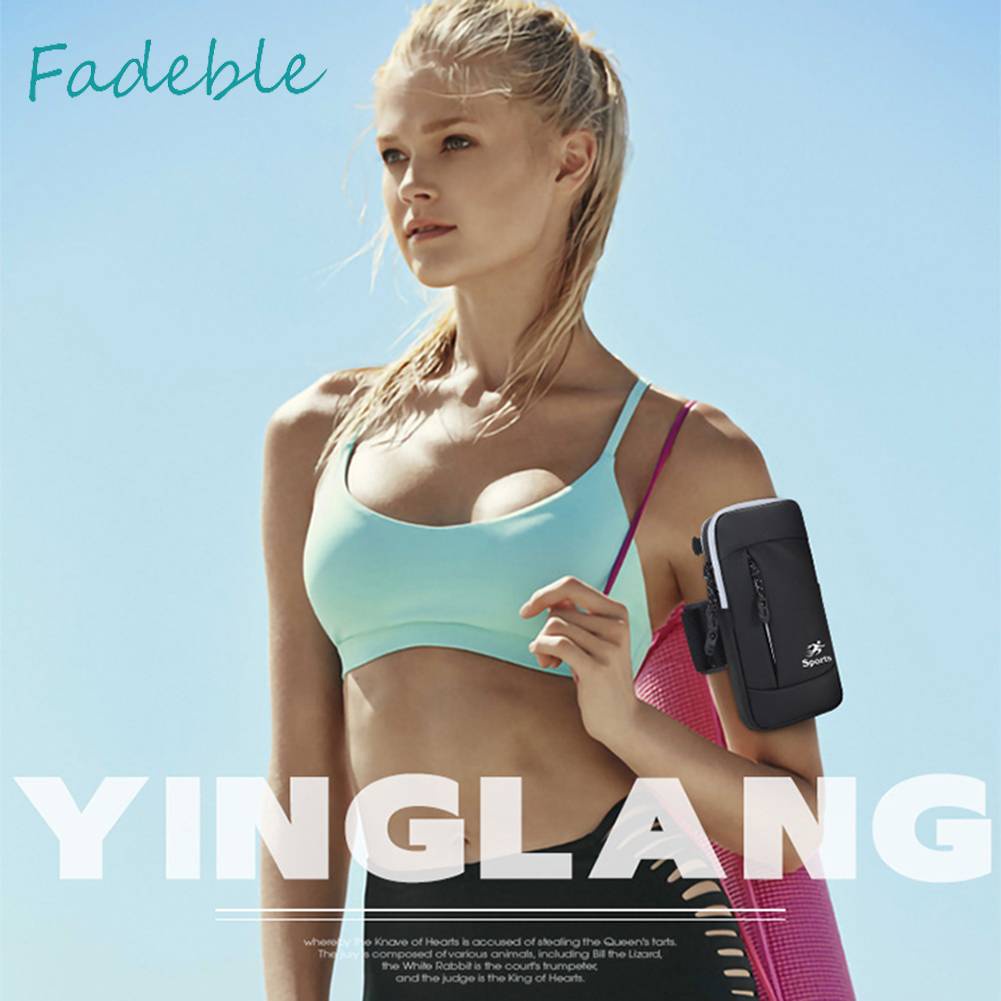 Túi Đeo Cánh Tay Bằng Da PU Co Giãn Chống Nước Chống Trộm Có Thể Điều Chỉnh