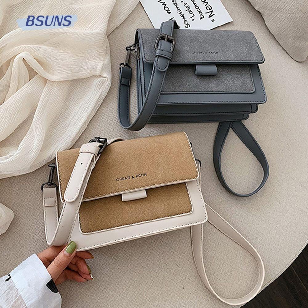 BSUNS Túi Đeo Chéo Da PU Hình Vuông Cỡ Nhỏ Thời Trang Cho Nữ
