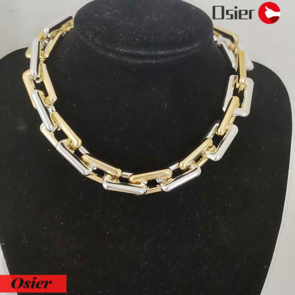 OSIER1 Vòng Cổ Choker Ngắn Bằng Hợp Kim Phong Cách Hip Hop Cổ Điển Thời Trang Cho Nữ