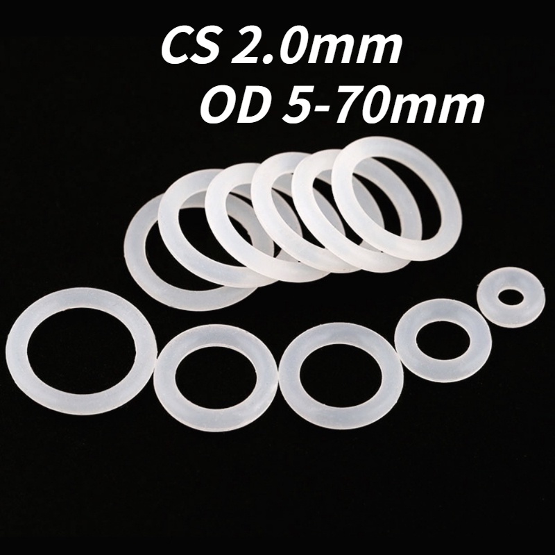 Vòng Đệm Silicone Tròn CS2.0mm OD5-90mm