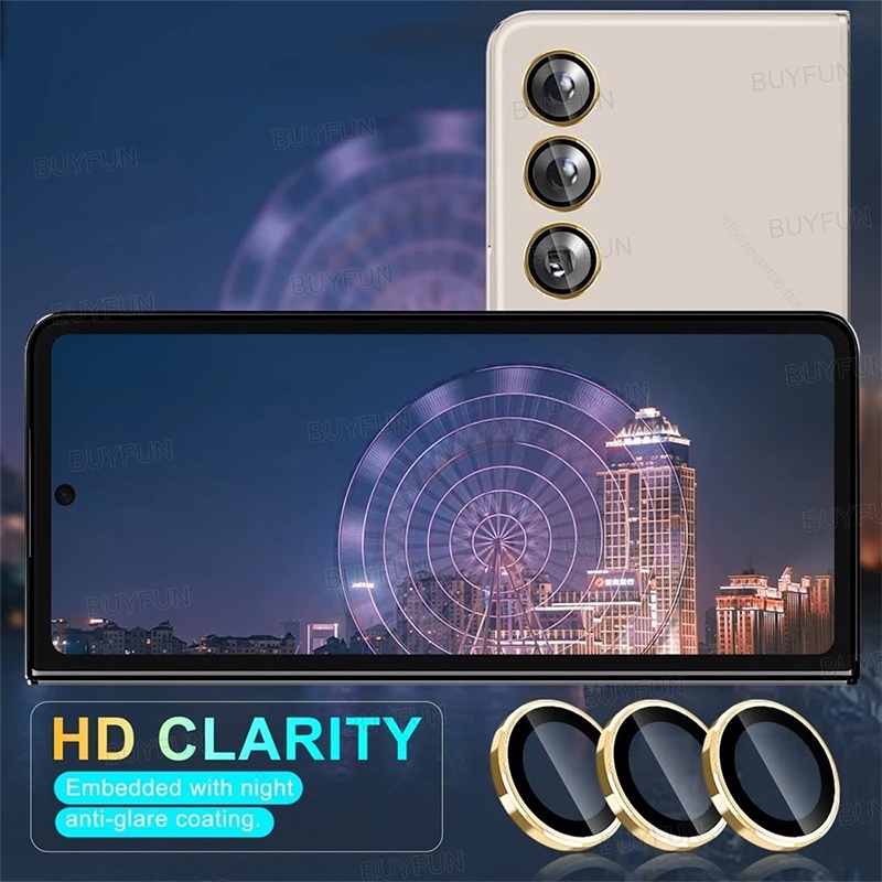 Metal Camera Ring Protector For Samsung Z Fold 5 5G fold5 Lens Cover Camera Lens Glass cap