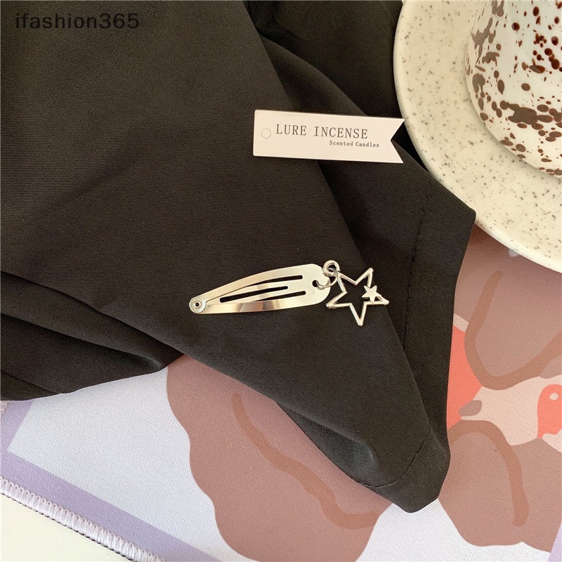 2 Kẹp Tóc Kim Loại Đính Hạt Ngọt Ngào Thời Trang ifashion365