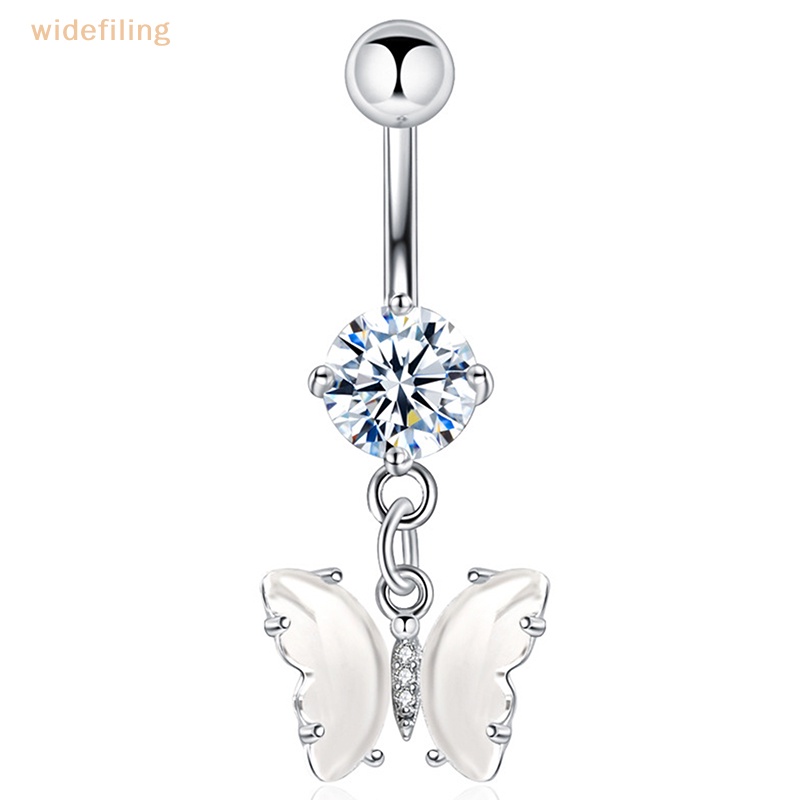 Khuyên Rốn Mặt Hình Bướm Đính Đá Zircon Thời Trang Cho Nữ