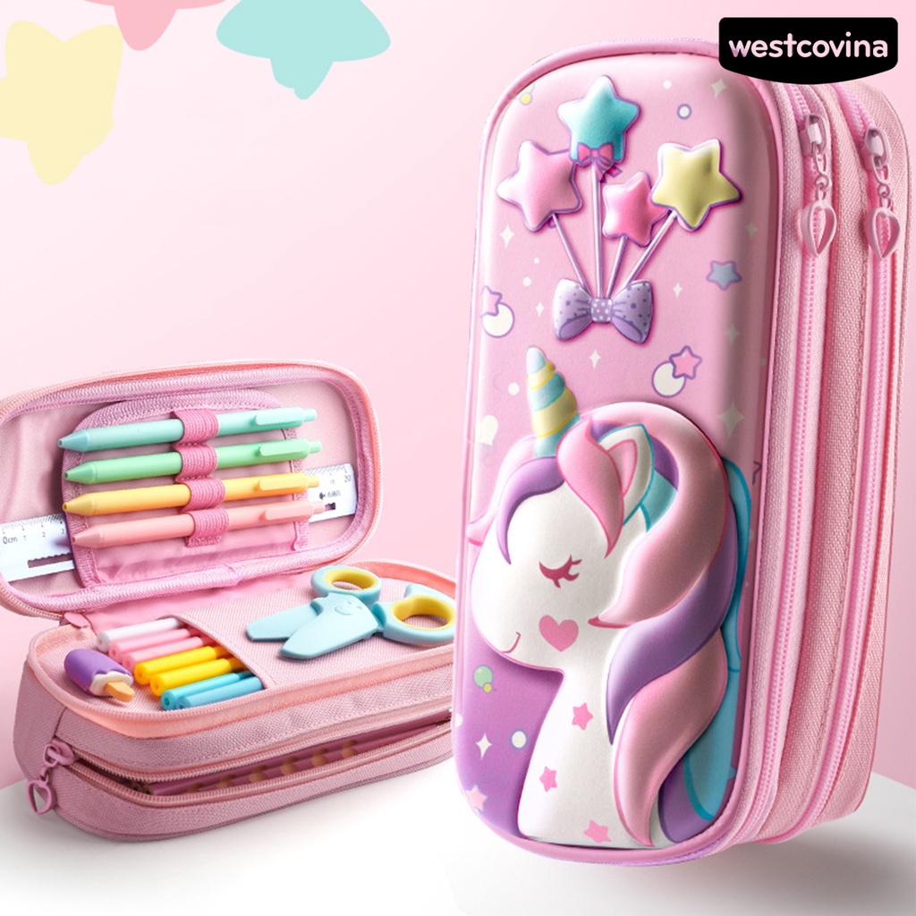 [WSTN] [WSTN]✎Hộp Đựng Bút EVA Tạo Hiệu Ứng 3D Họa Tiết Thỏ Hoạt Hình Dễ Thương