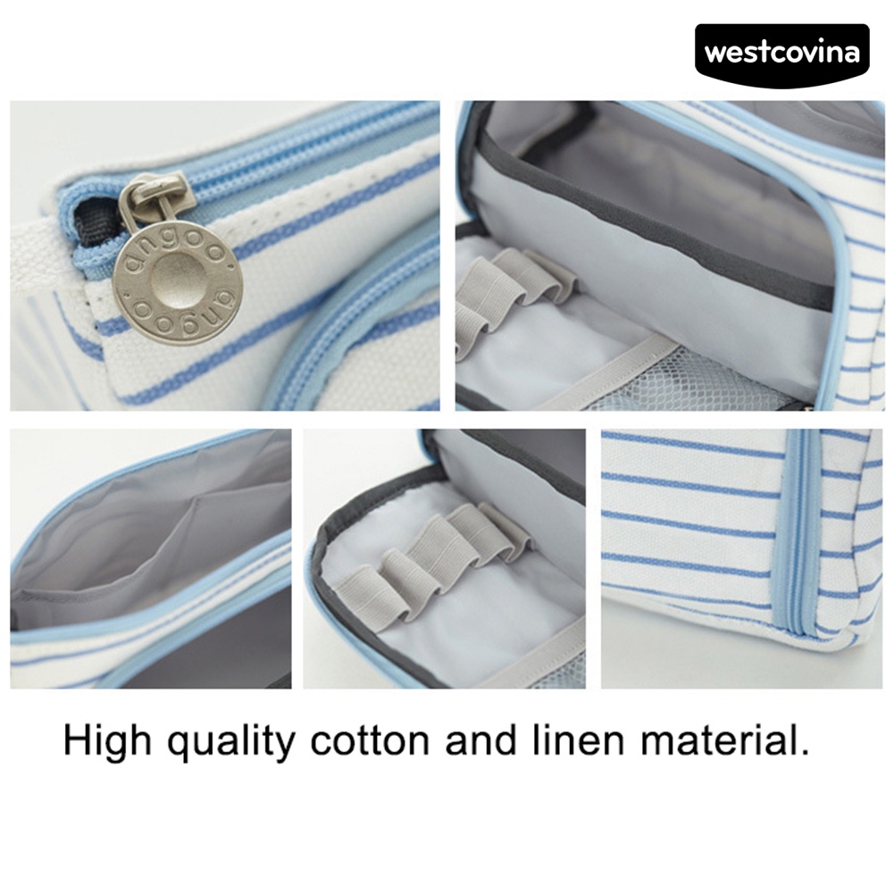 [WSTN]✎Túi Đựng Bút Bằng Vải Canvas Họa Tiết Unisex Dễ Thương