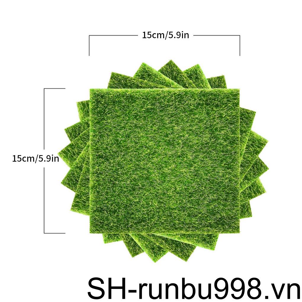 Set 8 Thảm Cỏ Nhân Tạo Mini Trang Trí Sân Vườn