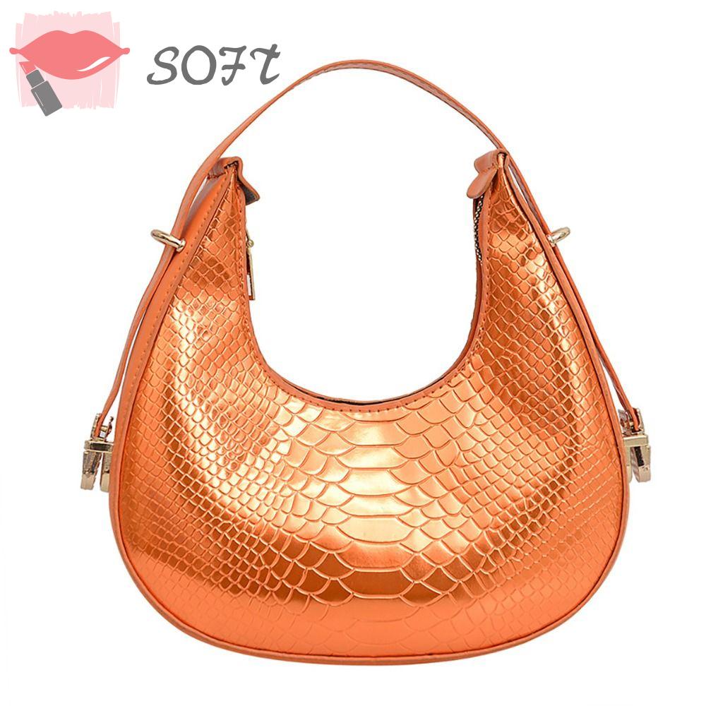 SOFTNESS Túi Da PU Đeo Chéo Màu Trơn Khóa Kéo Thời Trang Dành Cho Nữ