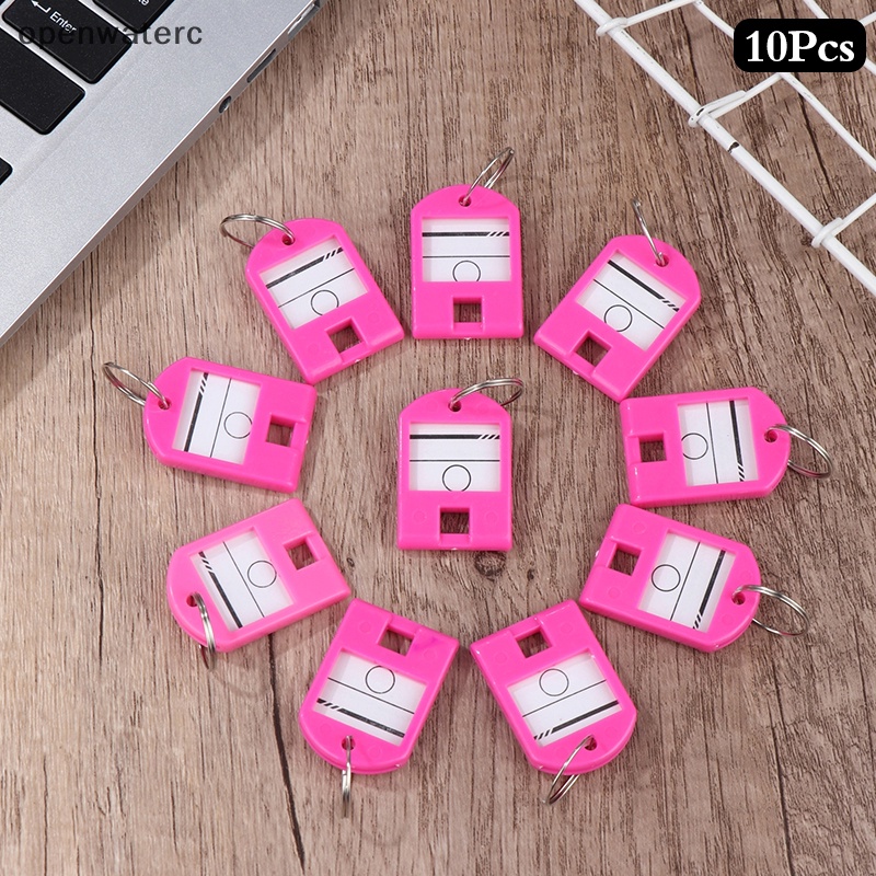 Set 10 Móc Khóa Đánh Dấu Ghi Tên ID Nhiều Màu Sắc