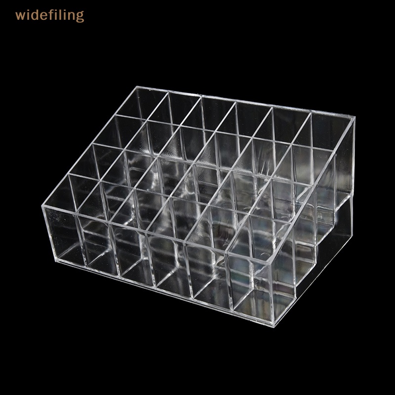Giá Đỡ Son Môi 24 Ngăn Bằng Acrylic Trong Suốt Tiện Dụng