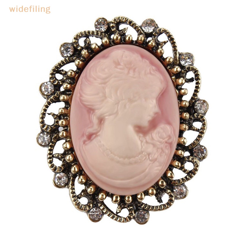 Ghim Cài Áo Hình Tượng Nữ Thần Cameo Đính Đá Phong Cách Gothic Cổ Điển