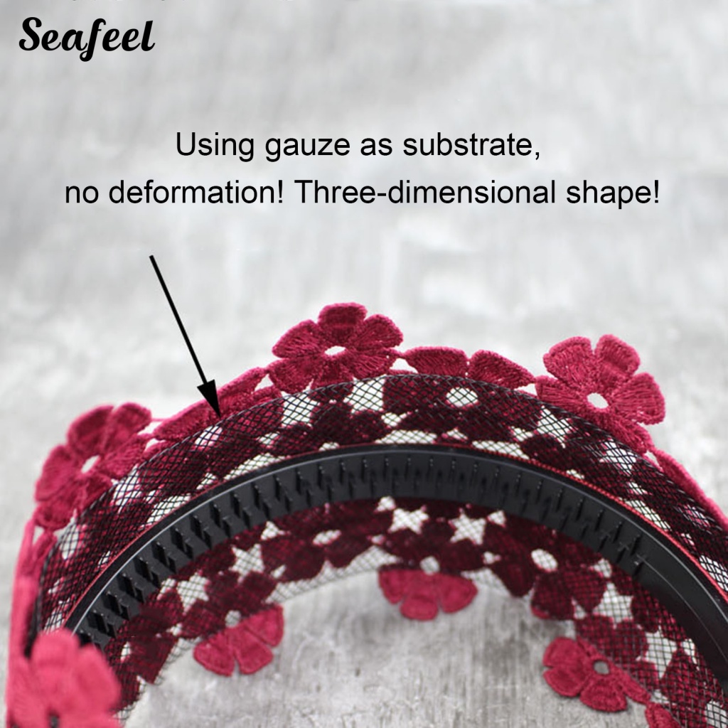 Sf_ Băng Đô Ren Hoa Rỗng Chống Biến Dạng Công Sở