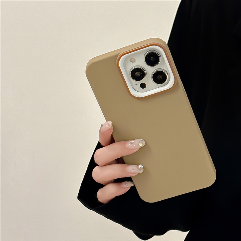 Ốp Điện Thoại Silicon Mềm Chống Sốc Không Để Lại Dấu Vân Tay Cho iPhone 14 Plus 13 12 11 Pro Max