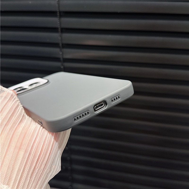 Ốp Điện Thoại Silicon Mềm Chống Sốc Không Để Lại Dấu Vân Tay Cho iPhone 14 Plus 13 12 11 Pro Max